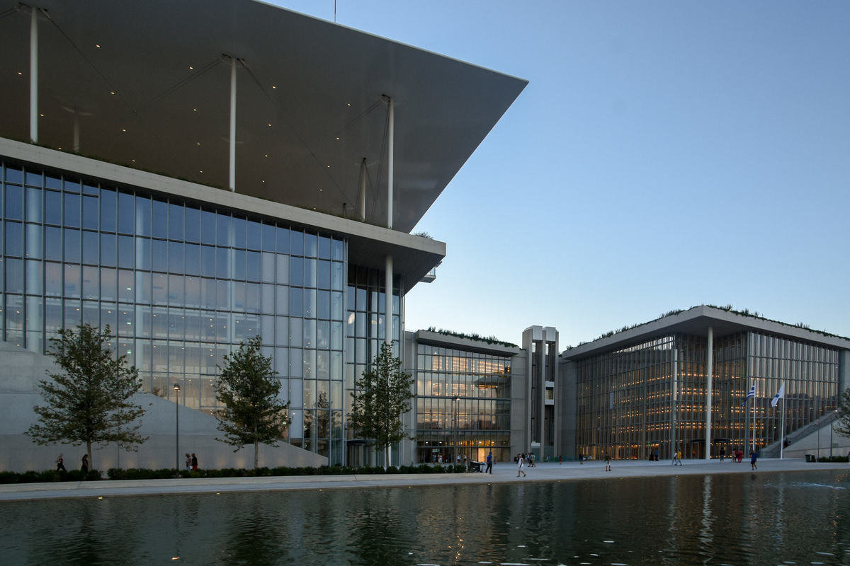 Stavros niarchos foundation cultural center entrance channel view 195085293 1200 0x0x2048x1366 q85